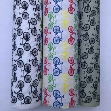 Bicycles Bikes Print Rose & Hubble Cotton Poplin Fabric