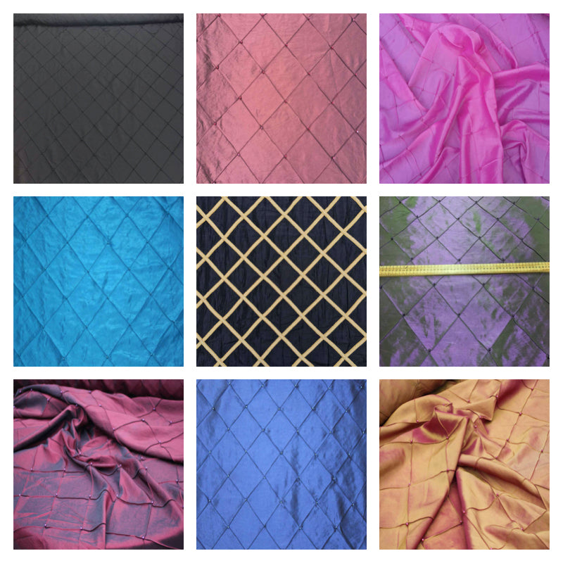 Pearl Quilted Patchwork Taffeta Fabric