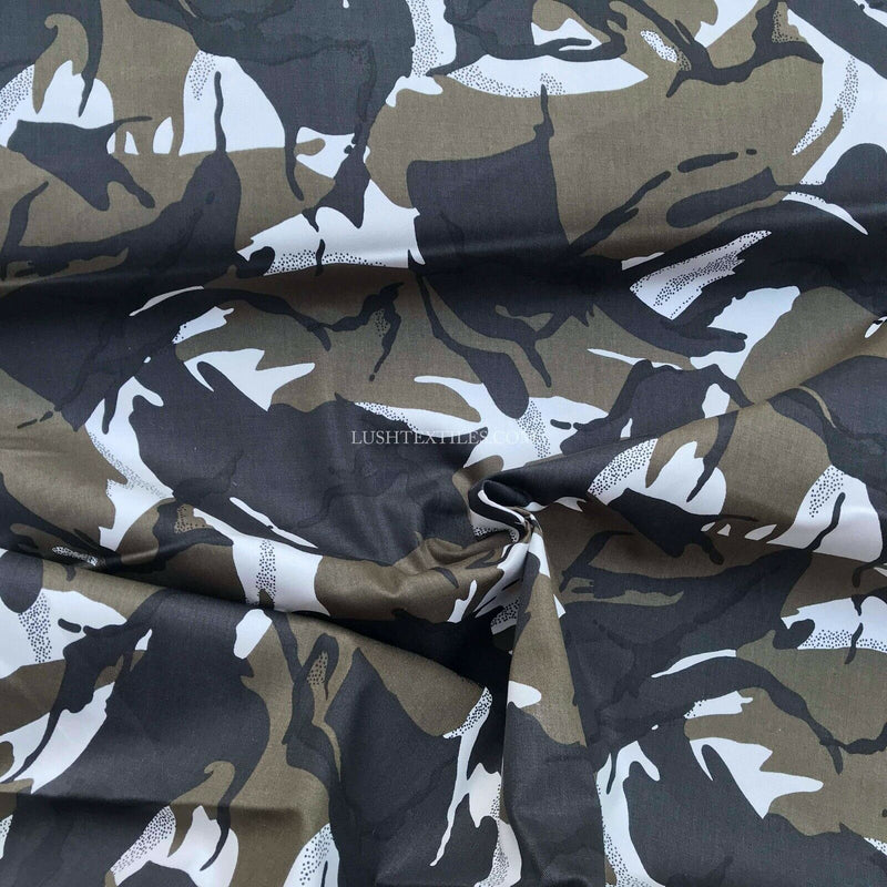 Army Camp Camouflage Cotton Drill Fabric Thick Quality Uniforms/ Workwear 60''