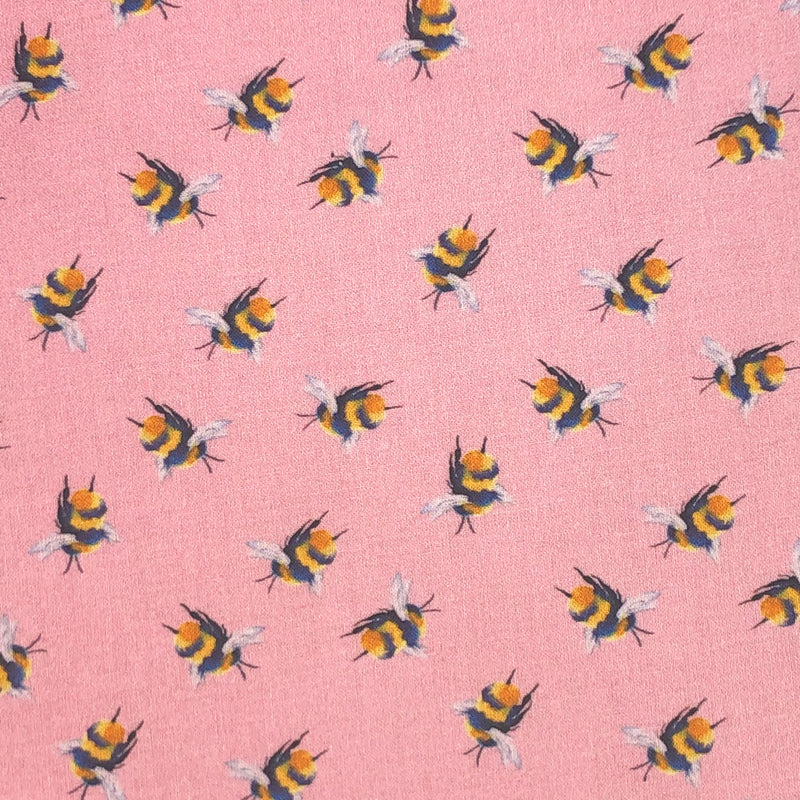 Tissu Crafty Bumble Bee Buzzy Bumblebee 100 % coton