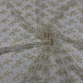 Fancy Pearl Net Lace Frill Dress Fabric