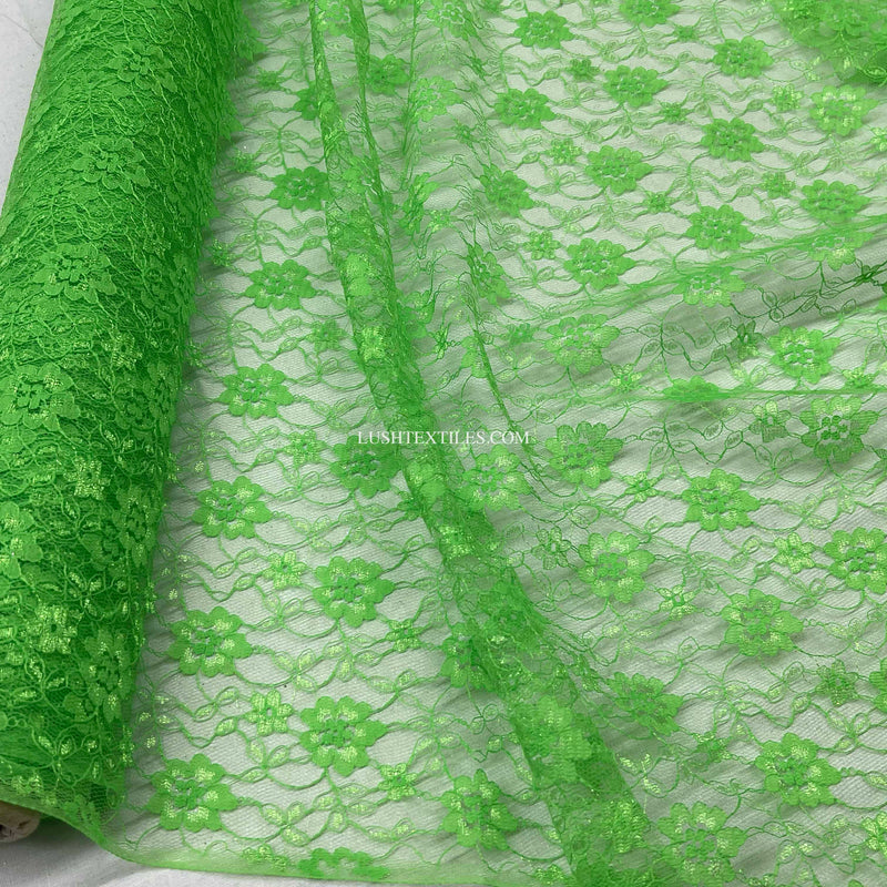 Budget Floral Flowers Lace Fabric