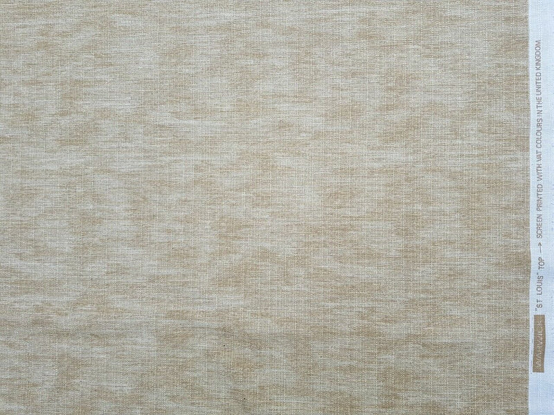 Beige Cotton Print Vintage Cotton Fabric