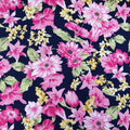 Garden Flowers Rose & Hubble Cotton Poplin Fabric