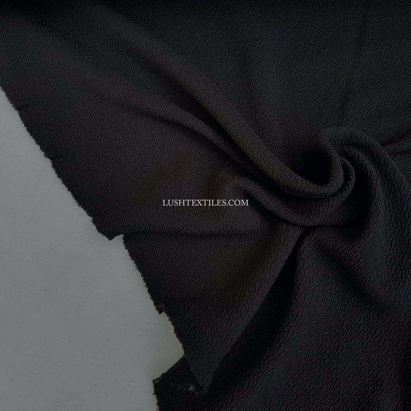 Black CREPE Lycra Stretch Spandex Fabric Long Dress Abaya Clothing Maxi Skirt