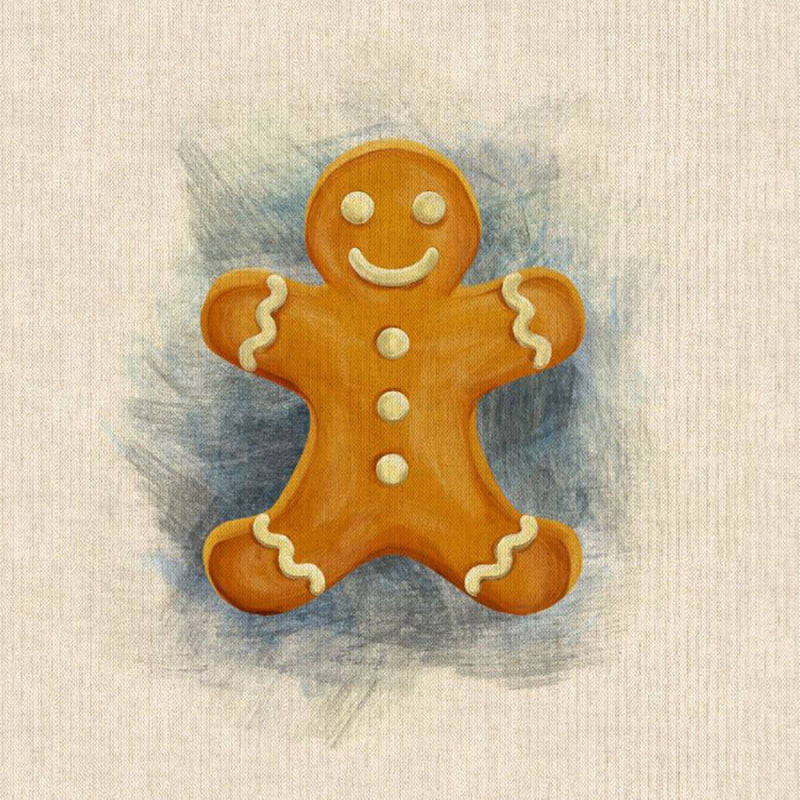 Cushion Picture Panel, Gingerbread Man