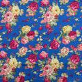 Floral Roses Stretch Cotton Fabric Dressmaking Sewing Crop Tops Evening Bridal