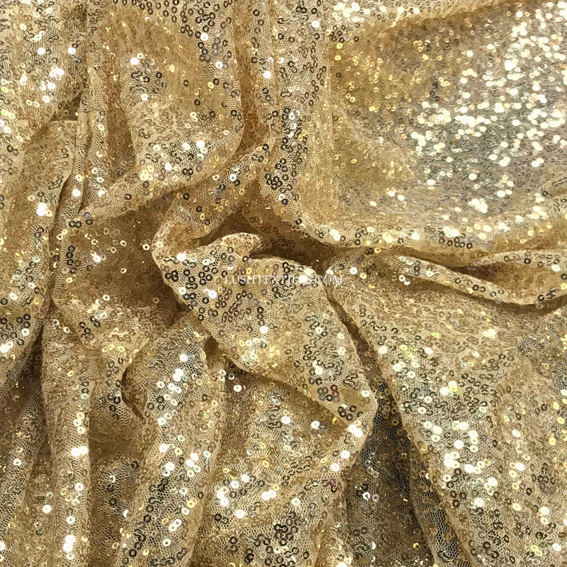 All Over Sequins On Net Fabric