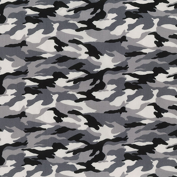 Army Camouflage Print Rose & Hubble Cotton Poplin Fabric