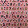 100% Cotton Fabric Russian Matryoshka Dolls Quilting Skirt Dress Material Sewing