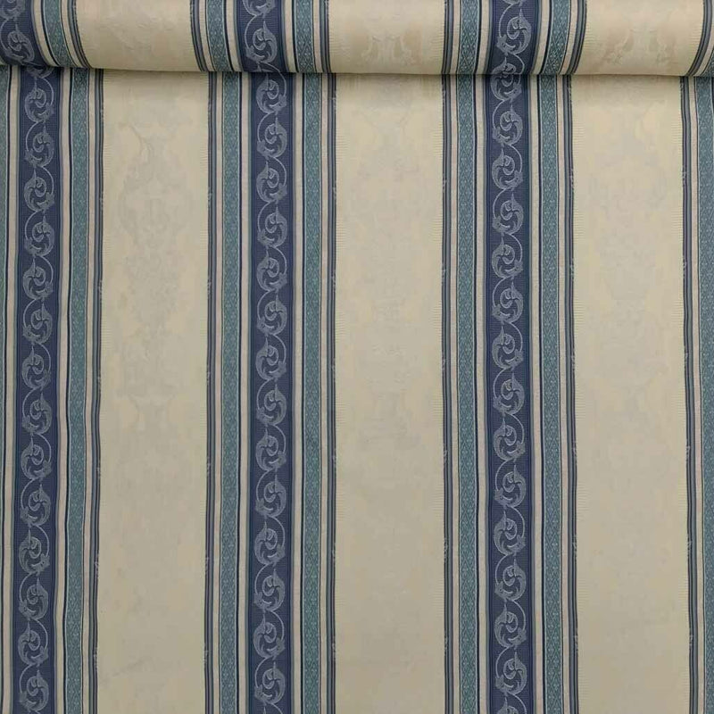 Blue Yellow Green Striped Curtain Fabric Duvet Upholstery Bedding Sofa Throws