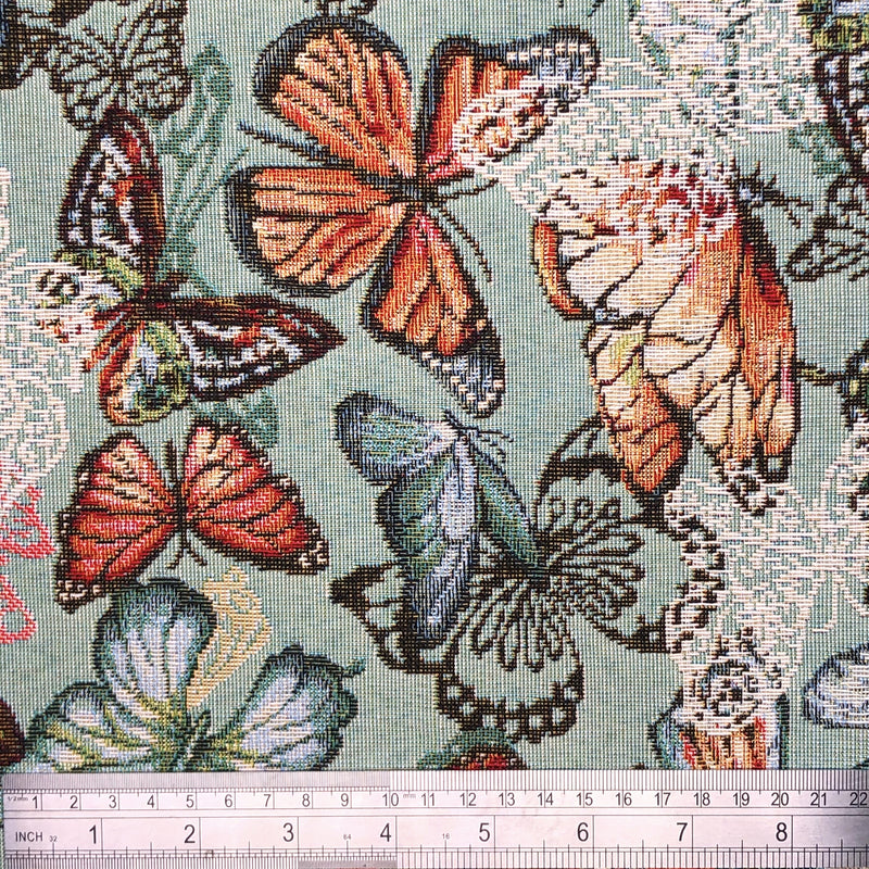 Butterfly Print Tapestry Upholstery Fabric