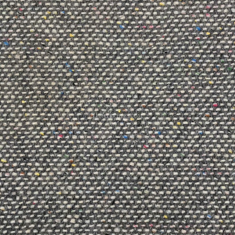 Donegal Tweed Wool Blend Fabric, Silver/Grey