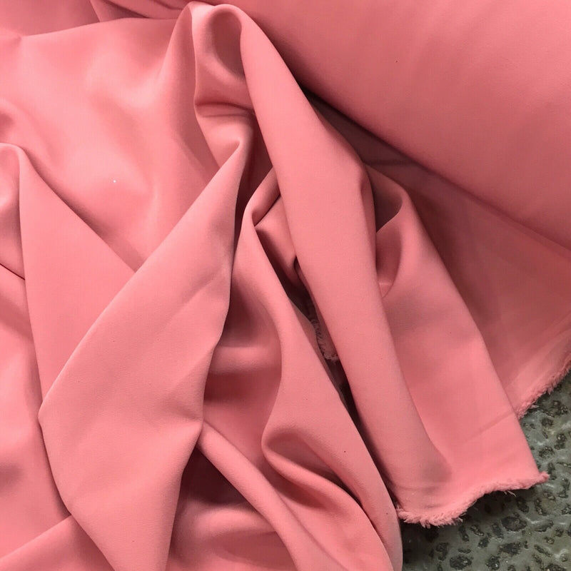 BLUSH PINK Stretch Suiting Fabric Party Wear Prom Dress Wedding Clothing JOB LOT