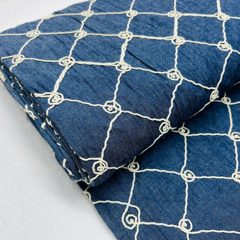 5 oz bleu indigo à motifs denim coton denim tissu jeans sacs à main enfants vêtements