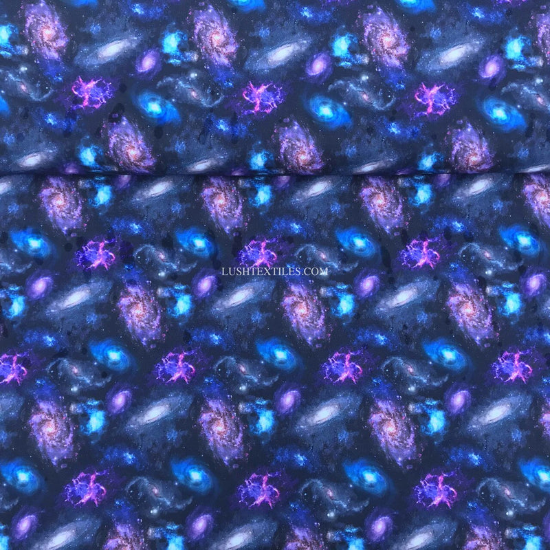 Cosmos Galaxy Space Theme Digital Cotton Fabric