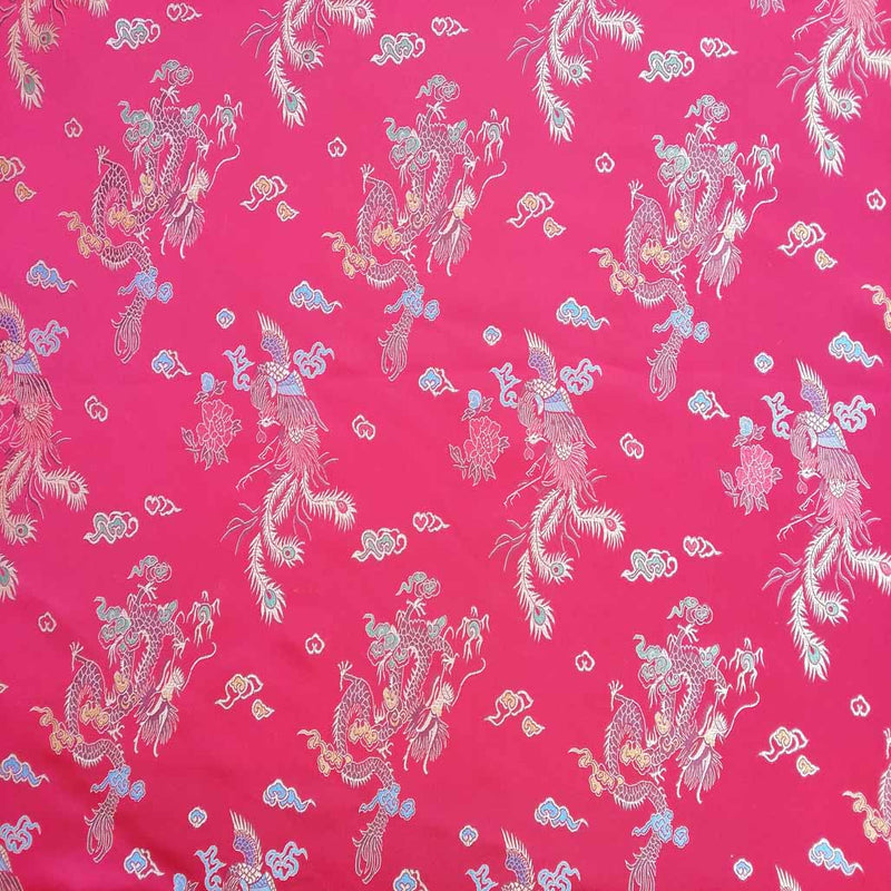 Chinese Dragon Silk Brocade Dress Fabric