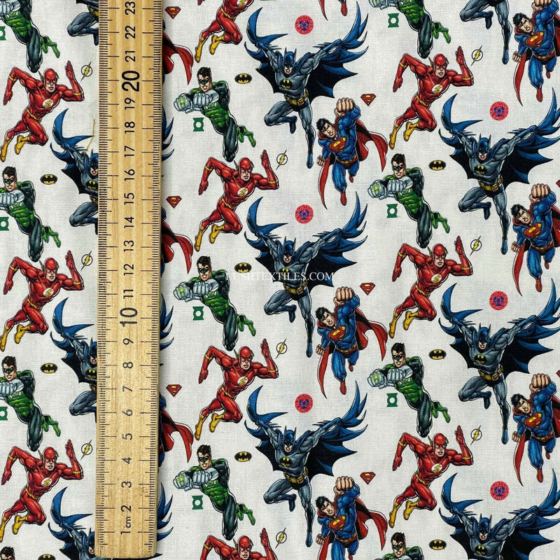 Tissu numérique 100 % coton Justice League Superhero Superman Batman Marvel Comic