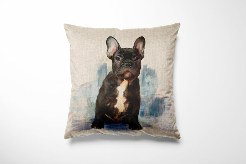 Cushion Picture Panel, French Bull Dog