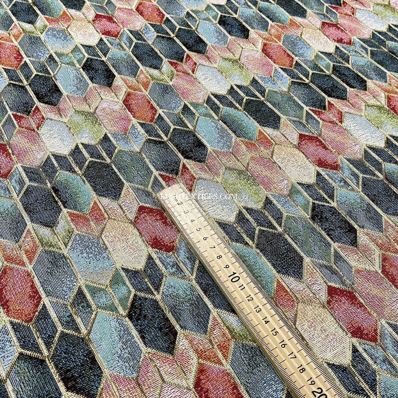 Tissu d'ameublement tapisserie bijoux élégants