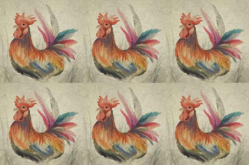 Cushion Picture Panel, Rooster