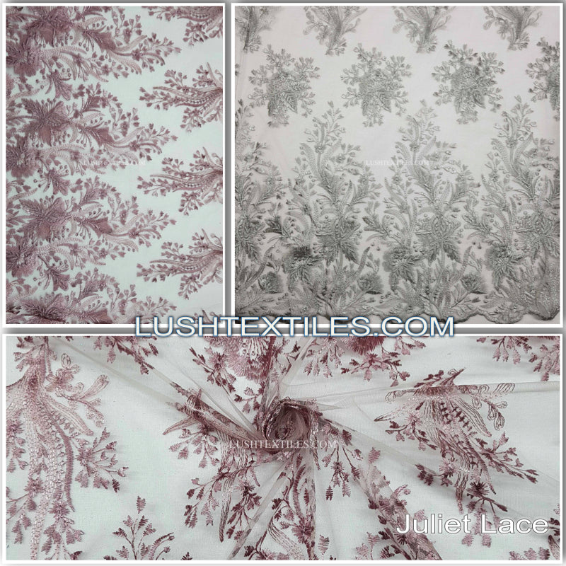 Embroidery Juliet Fancy Lace Net Fabric