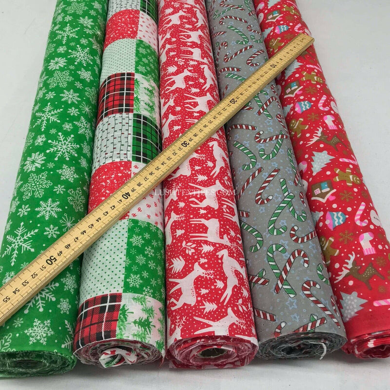 Noël artisanat poly coton tissu renne bonhomme de neige père noël pain d'épice * vente *