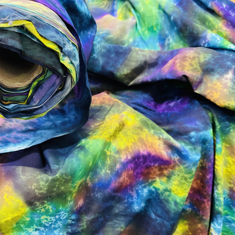 100% Cotton Tie Dye Batik Fabric, Nebula