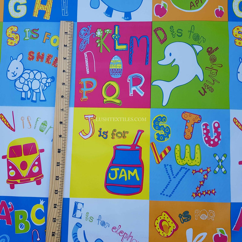 By The Metre Kids Alphabet Print PVC