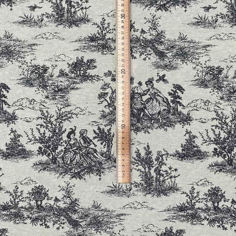 Toile De Joey Cotton Craft Fabric, Black