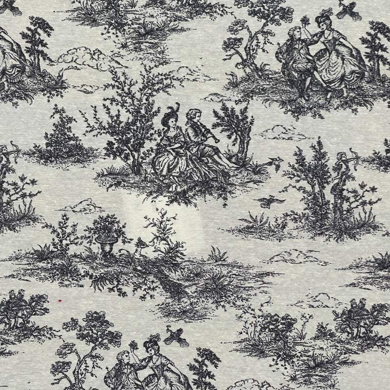 Tissu artisanal en coton Toile De Joey, noir