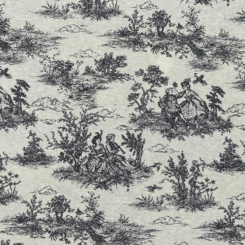 Tissu artisanal en coton Toile De Joey, noir