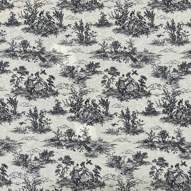 Tissu artisanal en coton Toile De Joey, noir