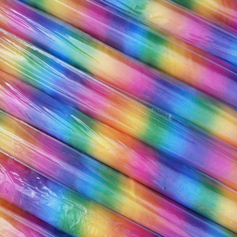 Rainbow Organza Voile Fabric